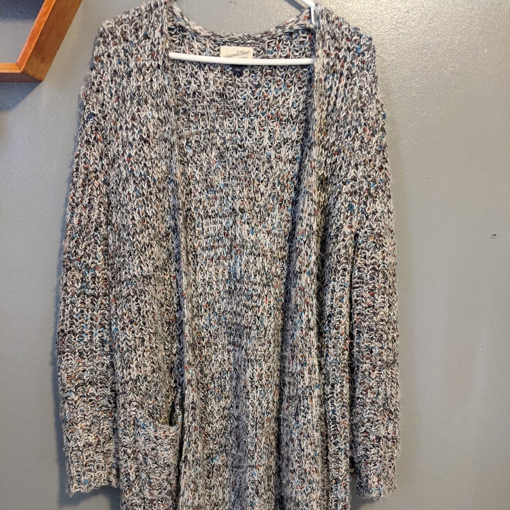 Multi Colored LONG Cardigan Sweater